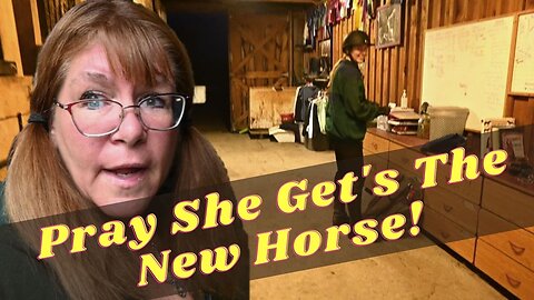 Pray She Get's The New Horse!