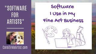 QUICK ART TUTORIAL | "Software for Artists" |Oil Stick Art | Carol Zirkle Montana Artist