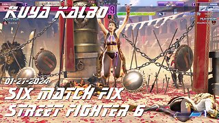 Kuya Kalbo Six Match Fix with Chun Li on Street Fighter 6 as Puyat 01-27-2024.