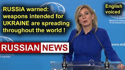 Russia warned: weapons intended for Ukraine are spreading throughout the world! Zakharova