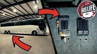 Installing 12 Volt wiring in our Van Hool Bus Conversion