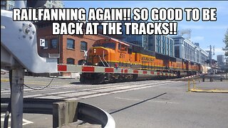 BACK AT THE TRACKS AGAIN!! RAILFANNING FUN!!