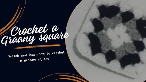 Crochet a granny square tutorial