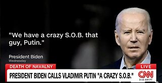 Putin on Biden's 'crazy S.O.B.' comment. Biden is GREAT For RUSSIA thinks Putin