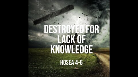 Is God's Word Transcendent To Our Day And Age From The Old Testament? (Hosea 4)