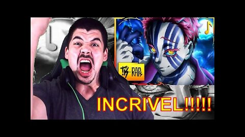 REACT Hakai Satsu Akaza Kimetsu no Yaiba TK RAPS - MELHOR DO MUNDO