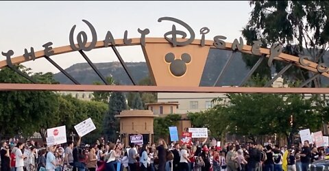 Crowd Protests Disney’s ‘Woke’ Agenda