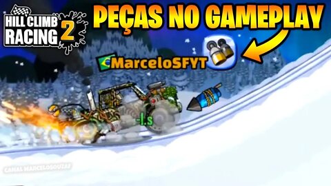 EVENTO COM PEÇAS NO GAMEPLAY do Hill Climb Racing 2