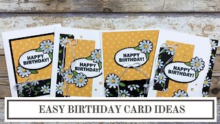 Stampin' Up! Birthday Card Ideas | Easy Card Layouts