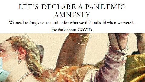 Prof. Emily Foster proposes to declare a pandemic amnesty: The guilty must be pardoned