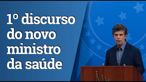 Primeiro discurso do novo ministro da saúde Nelson Teich