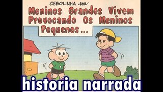 Cebolinha em-Meninos grandes vivem provocando meninos pequenos | Gibis do Rapha