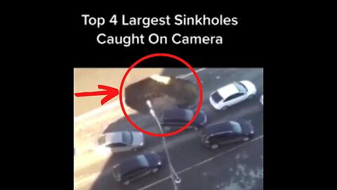 Top 4 largest sinkholes caught on camera #explore #seetheworld #exploretheworld #fyp