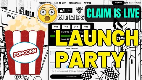 🥳 🥳 Wall Street Meme coin LAUNCH PARTY! WSM crypto to 🚀🚀