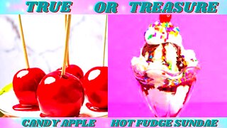 TRUE OR TREASURE DESSERTS🧁 {WOULD U RATHER?} GOODIES EDITION|JUNK FOOD EDITION BLUE RAINBOW #2