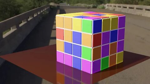 Cubo Multicolorido em Blender 3d