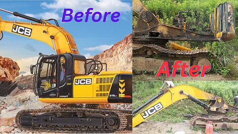 Jcb excavator cutting part 2