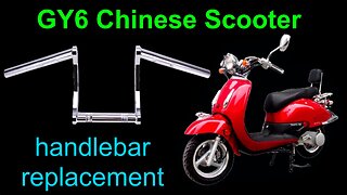 Installing a new handlebar on a 150cc GY6 Chinese scooter