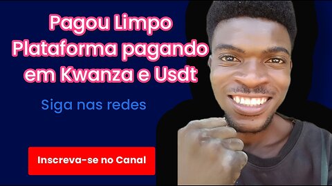 Como Sacar na Rede social Tchiwanet Prova de Pagamento Usdt e Kwanza