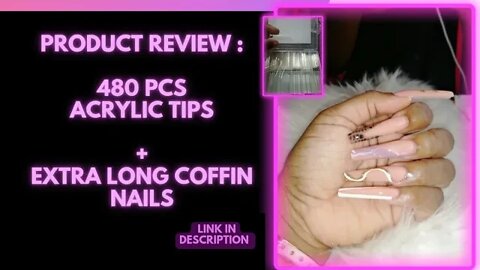 PRODUCT DEMO: 30 SECOND, ACRYLIC NAIL REVIEW-FIRST TIME WEARING EXTRA LONG NAILS 💅