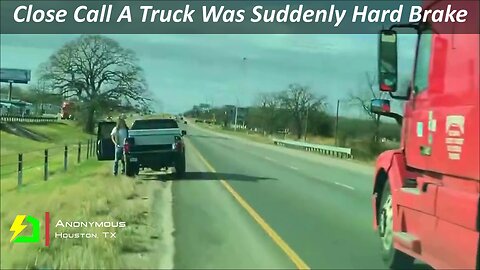 Close Call A Truck Was Suddenly Hard Brake and Get in My Lane | Dashcam Ltd