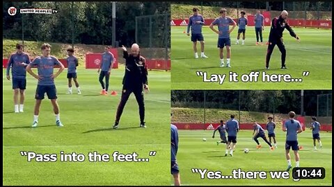 Ten hugs man utd training : how he's changing the football philosophy