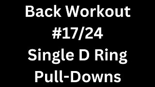 Back Workout 17/24