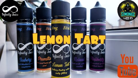 INFINITY JUICE "LEMON TART" E-LIQUID REVIEW #infinityjuiceuk#eliquid#vape 🔞