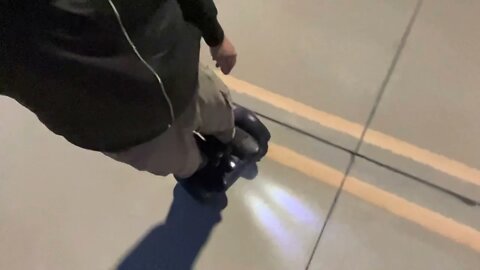 Riding my Segway-Ninebot At the airport after landing my #paramotor￼￼