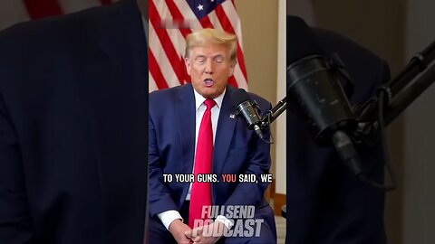 Sticking to Our Guns | FULL SEND PODCAST | Donald Trump Interview #shorts
