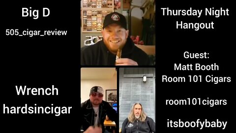 Thursday Night Hangout with Matt Booth of Room 101 Cigars (IG Live)