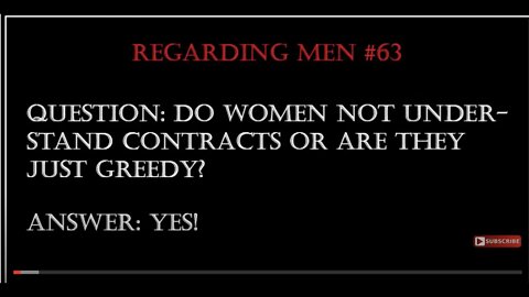 Do Women Not Understand Contracts or are They Just Greedy The Answer is Yes! RM #63