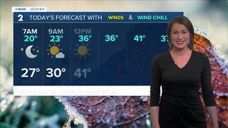 Chilly Start, Mild Afternoon with More Sunshine