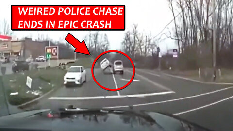 The Weird Story Behind Police Chase Ends in Epic Crash - 18-year-old suspect in a stolen vehicle