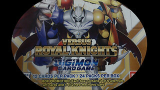 1ST Box opening of Digimon Versus Royal Knights