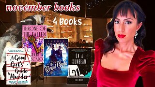 November reading VLOG | steamy sinners, teen sleuths, gay space girls & steampunk baddies