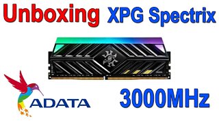 Memória DDR4 Adata XPG com RGB 3000MHz (Unboxing)