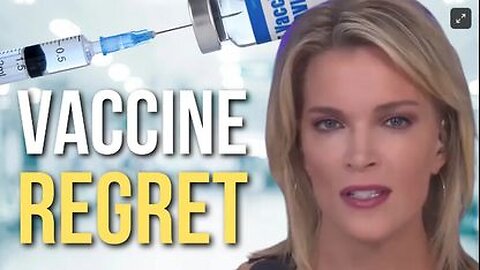 "VAX" injured... Megyn Kelly has been red-pilled.