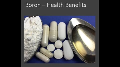 Boron Benefits - Hormones & Bones