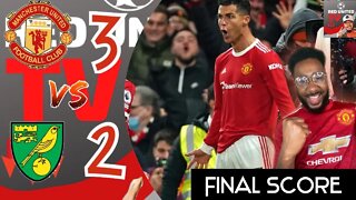 Man United Fan Reacts | Manchester United 3-2 Norwich | MANCHESTER UNITED vs NORWICH