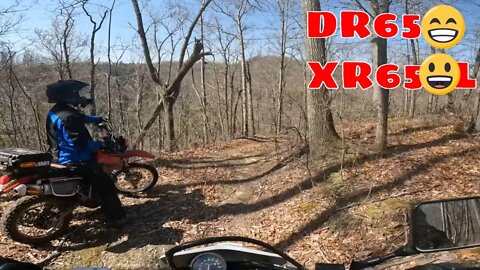 Finding our way off the mountain! (Dual Sport Appalachia) #Suzuki #Honda