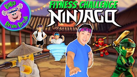 🏯 Lego NINJAGO Fitness Challenge | Bobo P.E. Brain Break