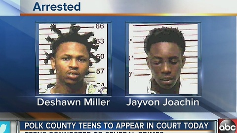 Polk County teens to appear in court on Monday