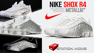 NIKE SHOX R4 “WHITE METALLIC” RETURNS APRIL 2024🔥 | STATION KICKS