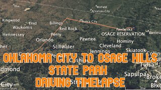 Oklahoma City to Osage Hills State Park / Driving Timelapse / Garmin DriveAssist 50 Dashcam