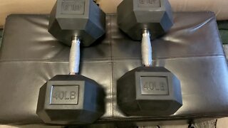 BalanceFrom Rubber Encased Hex Dumbbells Review & Shipping Experience