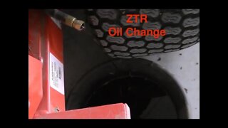 Gravely ZTR oil and filter change