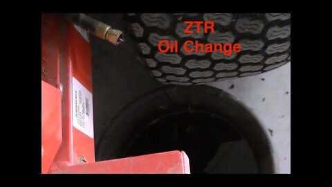 Gravely ZTR oil and filter change