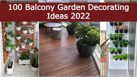 100 Balcony Garden Decorating Ideas 2022 | Rooftop Terrace Decor Ideas | Terrace Patio Design Ideas