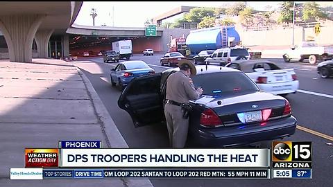 DPS troopers handling the heat